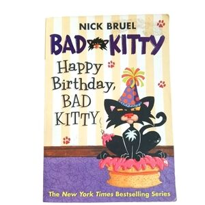 Bad Kitty Book Graphic Novel Happy Birthday Bad Kitty Nick Bruel 2009 HTF Item